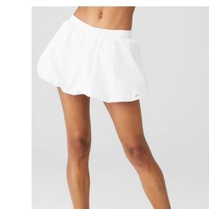 Alo Yoga White Bubble Tennis Skirt Size XXS